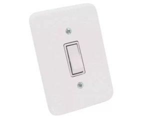 INTERRUPTOR 1 TECLA  BRANCO POLLAR  RADIAL  1901002