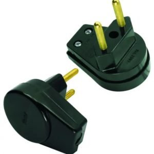 PLUG  PRENSA CABO BIPOLAR PRETO  RADIAL R801150
