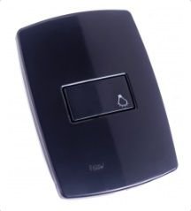 INTERRUPTOR 1 TECLA MINUTERIA PEROLA NEGRA RADIAL 1804089