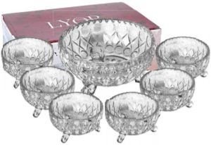 JOGO SOBREMESA 7 PCS LILE (6 10X6CM) (1 18X9,5CM) LYOR 35806