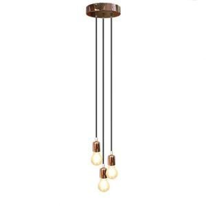 CASCATA 3 PENDENTES 40W E-27 1,2 M COBRE ILUX EC303COB12