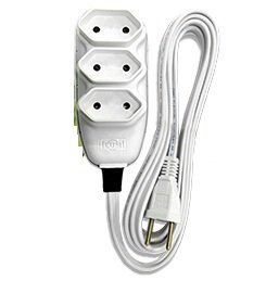 EXTENSAO 5 MT  BRANCA  C/FIO PARALELO 10A  ILUMI I.17921