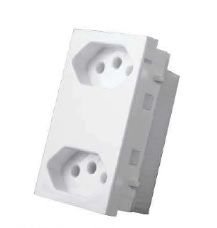 MODULO MONOBLOCO DUPLO SEPARADO 10A VIVAZ ILUMI I.75120