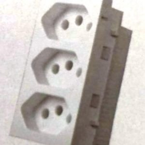 MODULO MONOBLOCO TRIPLO 10A VIVAZ ILUMI I.75123