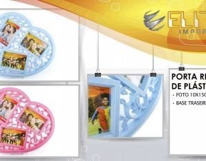 PORTA RETRATO PLASTICO DECORADO 10X15 ELITE ELA7936