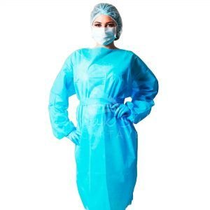 JALECO/AVENTAL COM MANGAS COMPRIMENTO MEDIO PLASTLEO PL824