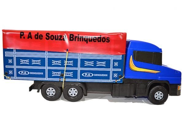 CAMINHAO CARROCERIA LONA PLASTICO E MADEIRA 26X70CM PA168