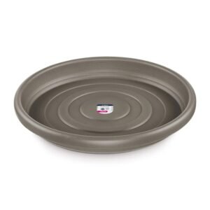 PRATO FLOREIRA 13CM PLASTICO CINZA   PRIMAFER  ATLAS