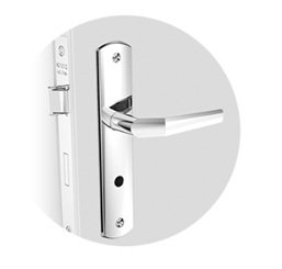 FECHADURA POP INTERNA BANHEIRO INOX CROM. SOPRANO 03081118