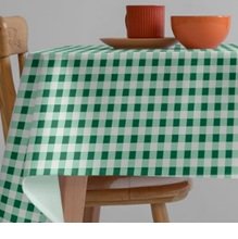 TOALHA PVC ROLO P/CORTE 1,37 X 30MT XADREZ VERDE  KAPAZI