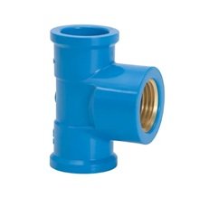 TEE AZUL C/BUCHA LATAO  25MM X 1/2    AKATO