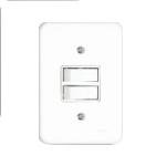 INTERRUPTOR 2 TC PARAL EMB BRANCO RADIAL 1901006