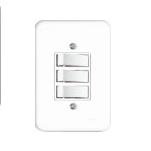 INTERRUPTOR 3 TC PARAL EMB BRANCO RADIAL 1901008