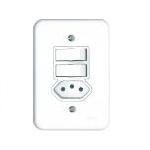 INTERRUPTOR 2 TEC C/TOM EMB BRANCO RADIA POLLAR 1901119