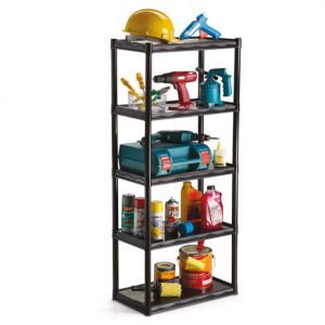 ESTANTE MULTIUSO 5 ANDARES PRETA 55X30X1,36M ARTH AR1843