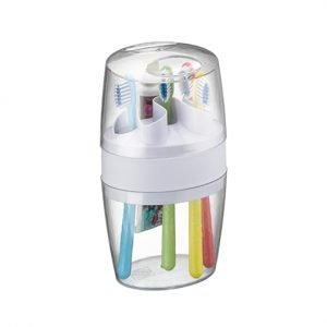 PORTA ESCOVA E PASTA C/TAMPA CRISTAL ART AR1914