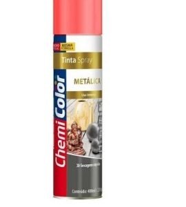 TINTA SPRAY METALICA VERMELHA 400 ML CHEMICOLOR B680103