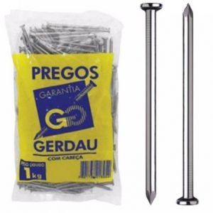 PREGO ACO COM CABECA  14 X 21   GERDAU  G000195