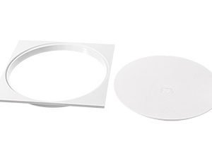 CONJUNTO TAMPA + PORTA GRELHA QUADRADA 250MM  HERC  H.1268