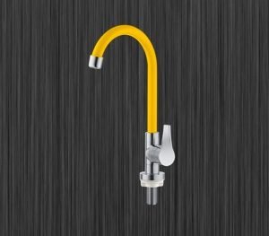 TORNEIRA MESA BICA MOVEL  TWIST AMARELA  HERC H.2952