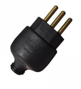 PINO ADAPTADOR P/ 2 P CHATOS PRET ILUMI I.1208