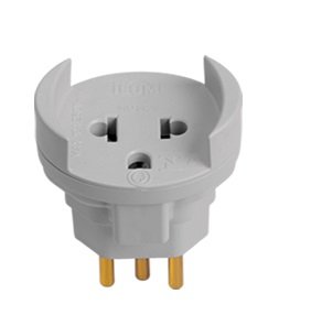 PINO ADAPTADOR  2P + T   PRETO ILUMI I.1210