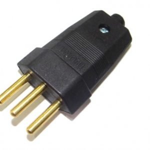 PINO MACHO BIPOLAR 2P+T  PRETO ILUMI I.1407