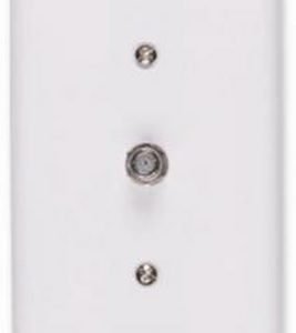 CONECTOR ANTENA TV C/ PLACA CINZA ILUMI I.1553