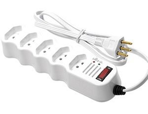 FILTRO DE LINHA 1,5 MT  C/ 5 TOMADAS BRANCO ILUMI I.34012