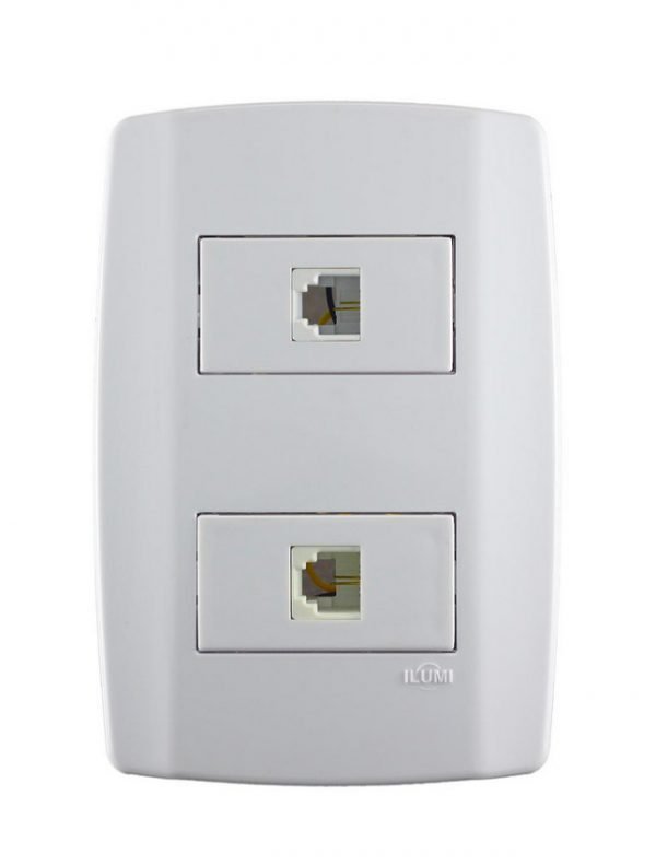 2 TOMADAS RJ45 INFORMAT. HOR SLIM ILUMI I.80643