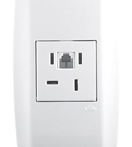 TOMADA TELEBRAS + RJ11 SLIM ILUMI I.8065