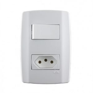 INT 1 TECLA PARAL C/TOMADA H.C/LED SLIM I.802802