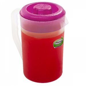 JARRA PVC 2 LITROS C/T COR CEREJA PLASVALE 033422