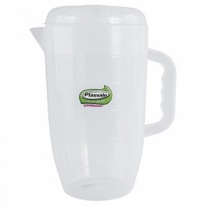 JARRA PVC 2 LIT C/T COR TRANSP PLASVALE P034600