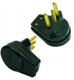 PLUG  PRENSA  CABO 2P+T PRETO 20A RADIAL R501117