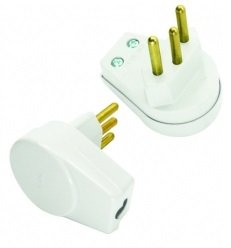 PLUG  PRENSA  CABO 2P+T  BRANCO  RADIAL R501138