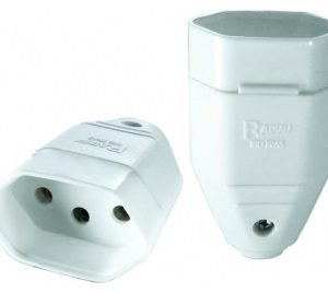 PINO FEMEA 2P + T  BRANCO  20A   RADIAL   R501147