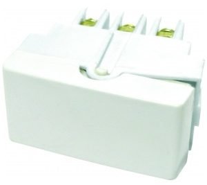 MODULO 1 TECLA BIP. PARALELO BRANCO PEROLA RADIAL   R803179