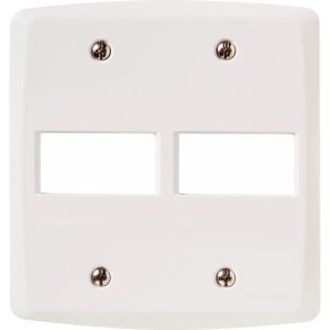 PLACA 4 X 4 2P HORIZONTAL LUX2 BRANCA TR T105023