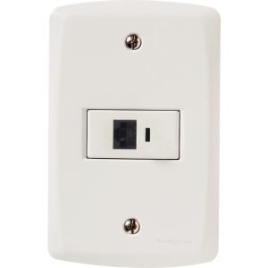 CJ TOMADA P/TELEFONE  RJ11  LUX2 BRANCA TRAMONTINA T145019