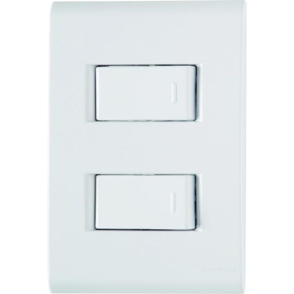 CJ 2 INTERRUPTORES 10A/250V BR   LIZ  TRAMONTINA  T170040