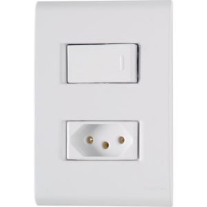 CJ INTERR SIMPLES+ TOMADA 2P+T (10A)  LIZ TRAMONTINA T170064