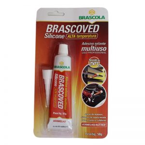 SILICONE  ALTA TEMPERATURA  50GR  VERMELHO BRASCOLA/UNIPEGA