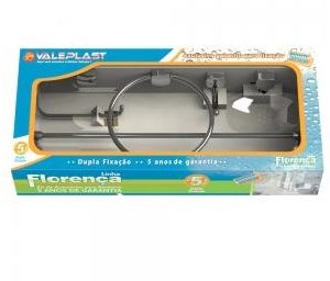 KIT 5 PECAS P/BANHEIRO  CINZA  VALEPLAST