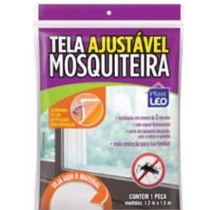 TELA MOSQUETEIRA AJUSTAVEL 1,3 X 1,5MT PLAST LEO 417