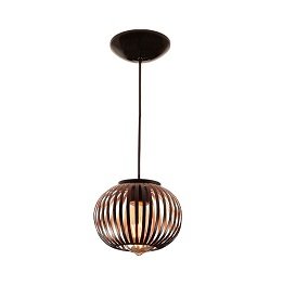 LUMINARIA PENDENTE  MONACO  15X19CM  BRONZE   PS PLAST