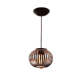 LUMINARIA PENDENTE  MONACO  15X19CM  GOLD   PS PLAST
