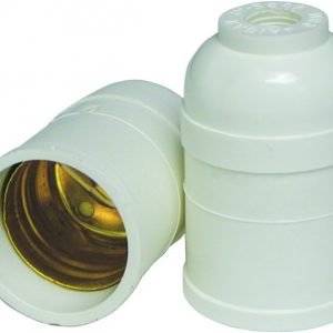 SOQUETE/SUPORTE PARA LUSTRE BRANCO RADIAL 1201003