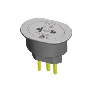 PINO ADAPTADOR 2P + T UNIVER. PRETO ILUM I.12101