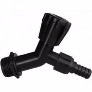 TORNEIRA P/ JARDIM PRETA 3/4 C/ ADAPTADOR 1/2  SOCEL S.119